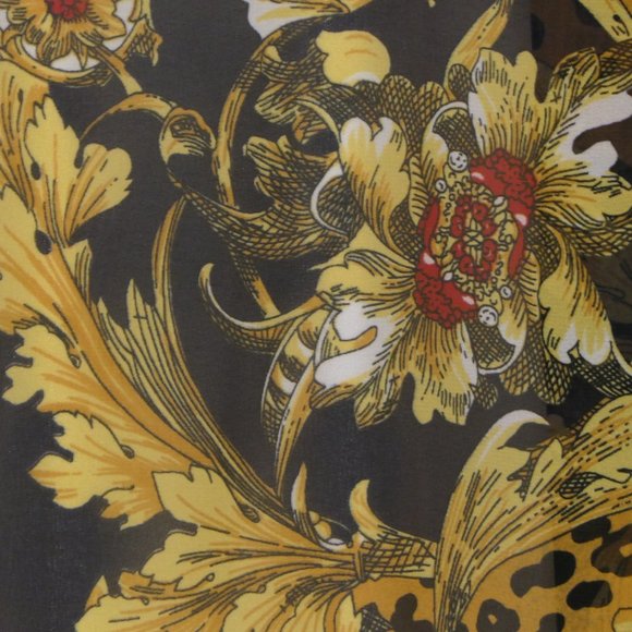 NEW Nygard Women's Missy Gold Baroque Blouse with Pleated Bell Sleeves SZ SMALL - Picture 8 of 10